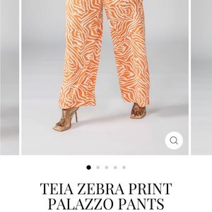 Zebra Print Palazzo Pants